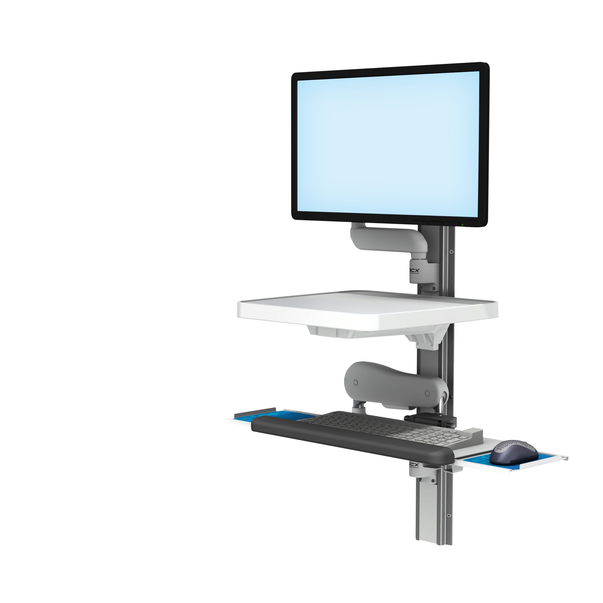 Wall Channel Generic Monitor RST 0009 23 Vhm25 Exts Folded Keyboard Tray L